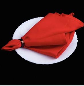 Ensemble de nappes élégantes en satin, serviettes de table à bordure, réutilisables, prix de gros - Product Image 5