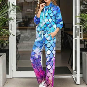 Survêtement de sport pour femme avec impression par sublimation personnalisée, coupe ajustée, imprimé, taille adulte, personnalisable - Product Image 3