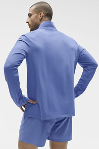 Camiseta Deportiva de Manga Larga con Media Cremallera y Logotipo Personalizado para Hombre, Transpirable, para Fitness, Running y Actividades al Aire Libre - Product Image 3
