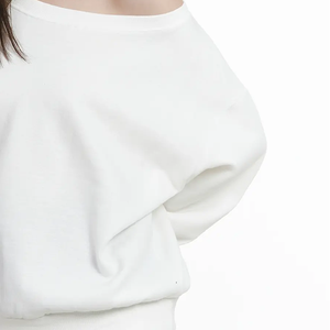 Sweat-shirt oversize en molleton de coton 360g pour femme, coupe carrée, doublure polaire, col rond, imprimé stylé, mode hiver - Product Image 2