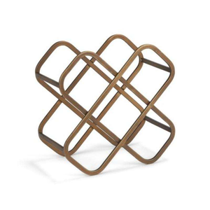 Support élégant en métal pour bouteilles de vin, pour les amateurs de vin, forme et taille personnalisées, idéal pour la présentation de collections de vins de qualité supérieure - Product Image 3