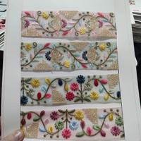 Tissu en dentelle brodée de qualité supérieure pour robe, dentelle florale brodée, garniture pour vêtements, fournisseur de textiles en gros