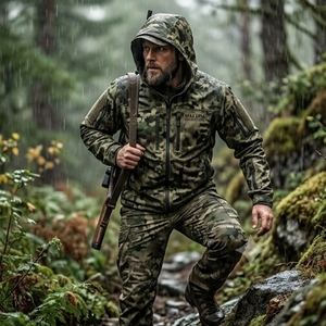 Chaqueta de Caza Impermeable con Estampado de Camuflaje de Verano, Personalizada al por Mayor, para Hombre, Aislada, Cortavientos, de Nylon, con Estampado Frontal - Product Image 4