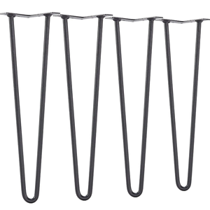 Hairpin Furniture <b>Legs</b> 19" 500lbs Load Capacity Coffee Dinning Metal <b>Table</b> <b>Legs</b> Black Color DIY Furniture Parts 4 Pcs EDPTBL010 - Product Image 1