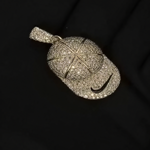 Pendentif Casquette de Basketball Hip Hop d'Élite avec Diamants Brillants CVD de Laboratoire – Bijoux de Luxe - Product Image 4