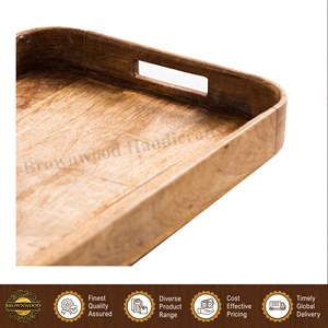 Bandeja Rectangular de Madera de Mango para Servir Alimentos, Diseño Atractivo, Excelente Calidad, Precio Directo de Fábrica, para Uso en Hoteles y Restaurantes - Product Image 5