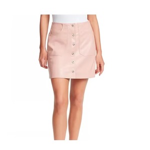 Jupe pour femme en cuir véritable de haute qualité, taille haute, sexy, vintage, hiver, tendance 2026, longueur midi - Product Image 5