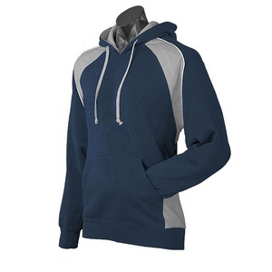 Sudadera con capucha de algodón polivinílico de contraste para hombre personalizada al por mayor, Sudadera con capucha de panel de equipo transpirable ecológica para la temporada de otoño - Product Image 4