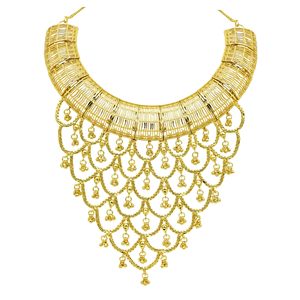 เครื่องประดับแฟชั่นขายส่ง ทอง 14K18K24K ไมครอน ทองคำแท้ สไตล์แอฟริกัน ตุรกี ดูไบ สร้อยคอหนัก ดีไซน์ดั้งเดิม ชุดเครื่องประดับเจ้าสาว - Product Image 5