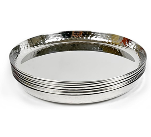 Platos de acero inoxidable para restaurante, vajilla de diseño moderno, aptos para lavavajillas. - Product Image 1