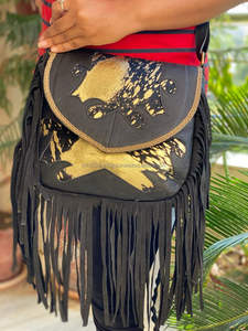 กระเป๋าถือหนังพู่กระเป๋าสลิงหนังสัตว์พิมพ์กระเป๋าออกแบบสำหรับผู้หญิง - Product Image 2