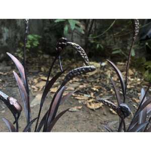 Sculpture d'oiseaux décoratifs en métal sur roseaux, ornements décoratifs pour jardin de ferme, prix d'usine, faible MOQ - Product Image 3