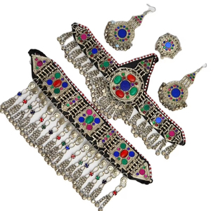 Servicio OEM, Últimos Diseños, Pendientes de Aleación Vintage con Monedas Plateadas Antiguas Afganas para Mujer, Colores Personalizados, para Bodas y Fiestas Kuchi - Product Image 1