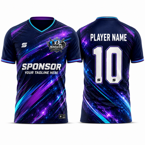 Camiseta de Fútbol Moderna al por Mayor, Tejido de Poliéster Ligero y Flexible, Absorbe la Humedad, Ropa Deportiva de Fútbol - Product Image 1