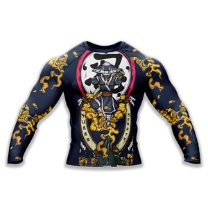 High Quality Custom Breathable Nylon Spandex Long Sleeve BJJ MMA Unisex Rash Guard - Product Image 6