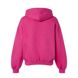 Men's Women's Oversized <b>Pink</b> Custom Printed Premium Cotton Fleece Pullover Winter Streetwear ODM <b>Hoodie</b> - Product Image 3