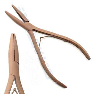 Stainless Steel 7 Inch Flat Mouth Hair <b>Extension</b> Pliers – <b>Micro</b> Link Removal & Fitting Tool for Professional Hair Salon - Product Image 3