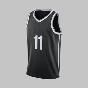 Diseño de camiseta de baloncesto de combinación de colores OEM personalizado de alta calidad para hombres - Product Image 5