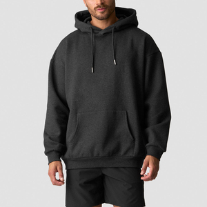 Lightweight Solid Pattern Streetwear Men <b>Oversized</b> <b>Fleece</b> <b>Hoodies</b> For Side Pocket New Collection Winter Wear Quick Dry Hood - Product Image 4