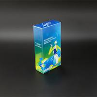 Boîte en plastique PET/PVC recyclé transparente avec emballage écologique imprimé pour aliments pour bébés, design moderne et luxueux