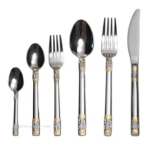 ชุดช้อนส้อมมีดสแตนเลสขัดเงาคุณภาพสูงแบบขายส่ง ปรับแต่งได้ตามต้องการ - Product Image 4