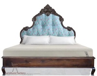 Lit de rangement pliable sur mesure de luxe moderne en bois de manguier massif sculpté, artisanat d'art Manish, vente en gros