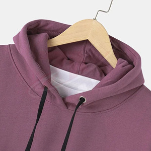 Sudaderas con capucha de tela gruesa de 450 GSM, 100% algodón polar, color morado, para unisex, venta al por mayor, impresión de logotipo personalizado según demandas personalizadas - Product Image 5