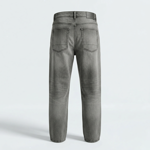 Pantalones Vaqueros Casuales de Pierna Ancha para Hombre, Cintura Media, Lavados, 99% Algodón, 1% Elastano, de Gran Comodidad y Disponibles para Marca Privada - Product Image 2