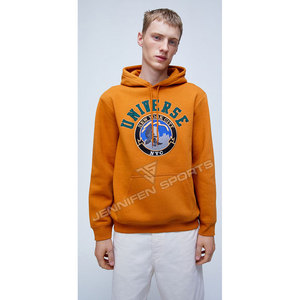 เสื้อฮู้ดผู้ชายแบบสวมหัว ผ้าฝ้าย 100% สำหรับฤดูหนาว  แบบเรียบง่าย สั่งทำปักโลโก้ได้ ระบายอากาศ แห้งเร็ว ขายส่ง - Product Image 3