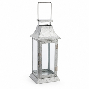 Custom Luxury Galvanized Metal <b>Lantern</b> Vintage Iron Tabletop <b>Hurricane</b> Light Rustic Modern Farmhouse Decor Outdoor - Product Image 2