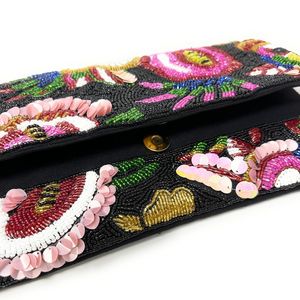 Sac à bandoulière perlé fait main pour femme – Mini sac de luxe brodé de perles, tendance et élégant - Product Image 3