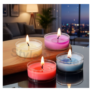 PDTL– 08 (Blanc) – Lot de 50 bougies chauffe-plat parfumées pour Noël, Pâques, anniversaires, la Saint-Valentin et les célébrations de Diwali - Product Image 2