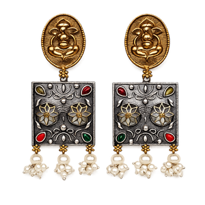 Envío Rápido, Pendientes de Plata Oxidada con Ónix en Dos Tonos, Diseño para Parejas, Aro con Bisel, Gran Venta, Envío Rápido - Product Image 1
