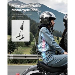 Appui-dos de moto détachable de 29 pouces de hauteur compatible avec Harley-Davidson Dyna Street Glide, Road Glide et Road King - Product Image 2