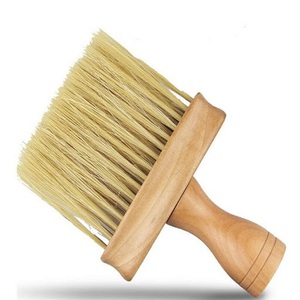 Salon Barber Soft Bristle Neck Face Duster <b>Round</b> Hair Cutting Cleaner <b>Brush</b> with Plastic Handle for Commercial Use - Product Image 5