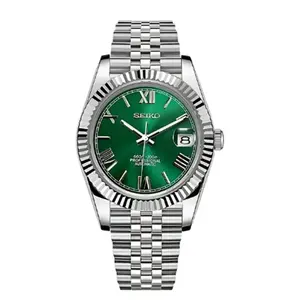 שעון מכני עסקי-קז'ואל לגברים של סייקו עם מנגנון NH35, עיצוב ספורטיבי ותצוגה רב-תכליתית בקוטר 39 מ\\\"מ, רצועת פלדה - Product Image 1