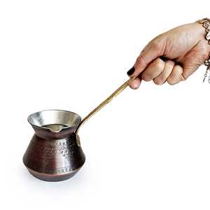 Cafetera de Cobre Hecha a Mano con Diseño Antiguo de 380 ml, Estilo Turco, Griego y Árabe, Color Óxido - Product Image 2