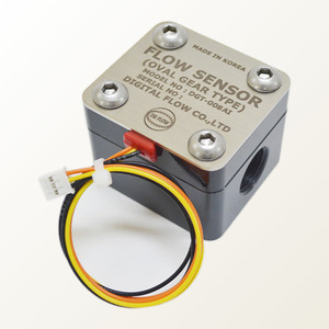 Débitmètre pour carburant diesel DIGITAL FLOW DGT-008AI Capteur de débit à engrenages ovales en aluminium PT 3/8 Filetage interne - Product Image 1