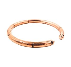Elegant Smooth Copper Open Bangle Simple Polished Copper Kada <b>Bracelet</b> – Adjustable Unisex Wrist Jewelry - Product Image 1
