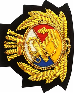 Meilleures ventes : Badges de blazer en bullion 3D brodés, à coudre, lavables, en tissu à séchage rapide, qualité supérieure, couleurs personnalisées, OEM - Product Image 2