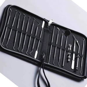1 Juego de Herramientas Dentales Profesionales, Kit de Instrumentos de Cuidado Bucal Ligeros y No Irritantes, Acero Inoxidable, Cirugía Dental - Product Image 6