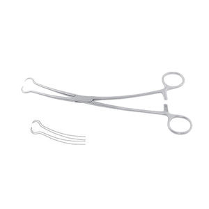 Pinces à pansements droites et courbées en acier inoxydable pour éponges chirurgicales, instruments de gynécologie - Product Image 2
