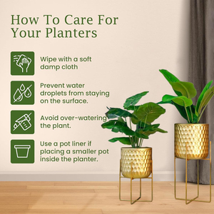 Producto Más Vendido, Soporte para Macetas de Hierro con Diseño Martillado, Acabado Dorado, Tamaño Personalizado, Decoración para el Hogar, Decoración para Bodas - Product Image 6