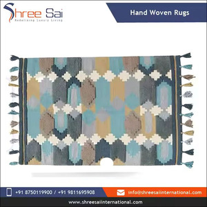 Alfombras de algodón ecológicas hechas a mano, flecos, tejido plano, duradero, sostenible, decoración del hogar, juego de alfombras de bajo precio, Material reciclado - Product Image 5