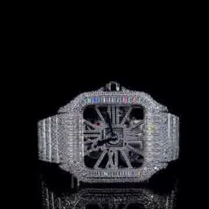 Reloj Clásico Personalizado para Hombre con Diamantes Cultivados en Laboratorio, Estilo Hip Hop, Joyería de Diamantes, Mejor Calidad, Precio al por Mayor - Product Image 1