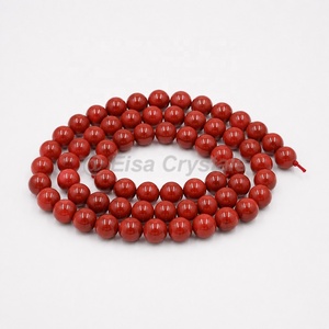 Perles rondes en agate bleue, pierres naturelles lisses et polies pour la fabrication de bijoux, vente en gros pour les grossistes mondiaux de perles - Product Image 3