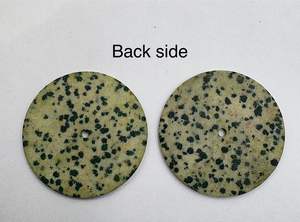 Esfera de Reloj de Piedra de Jaspe Dálmata, Tamaño 30 mm, Grosor 1.50 mm, Disco Redondo, Orificio Central de 2 mm, Esfera de Reloj Única - Product Image 6