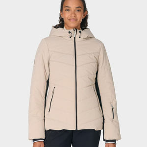 เสื้อแจ็คเก็ตพัฟเฟอร์แบบครอปสำหรับผู้หญิง ผ้าสีพื้น คุณภาพดีเยี่ยม โพลีเอสเตอร์ ดีไซน์ปรับแต่งได้ ระบายอากาศได้ดี - Product Image 4