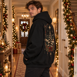 <b>Christmas</b> Graphic <b>Hoodie</b> Men Holiday Warm Seasonal OEM ODM Streetwear Style Outfit Low MOQ Winter Wear Manufacturer Festive - Product Image 3