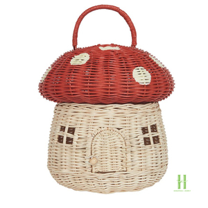 Cesta de Almacenamiento de Ratán Natural Hecha a Mano, con Tapa, Cesta de Juguetes Tejida para Habitación Infantil, Decoración del Hogar, Personalizable - Product Image 4